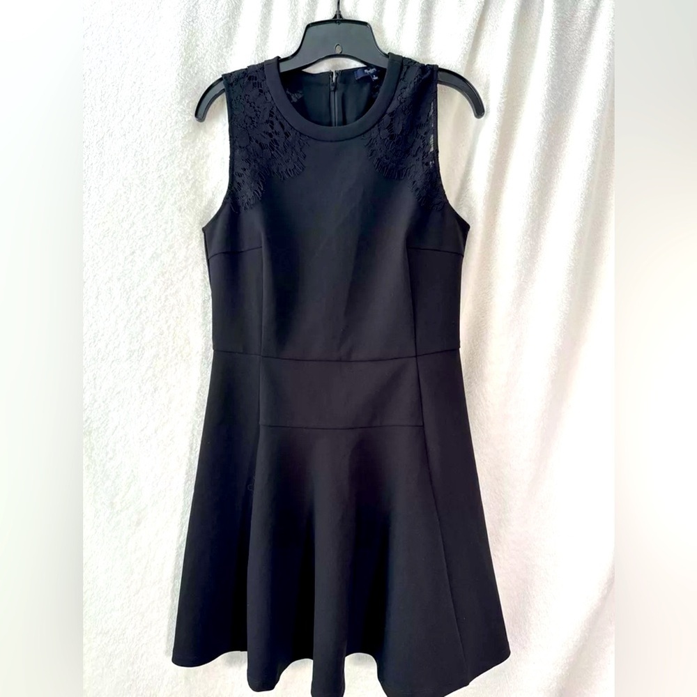 Madewell women’s little black dress midi size 6